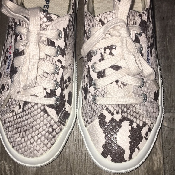 NWOT Superga Synth Snake Embossed Low Top Sneakers - Picture 7 of 8